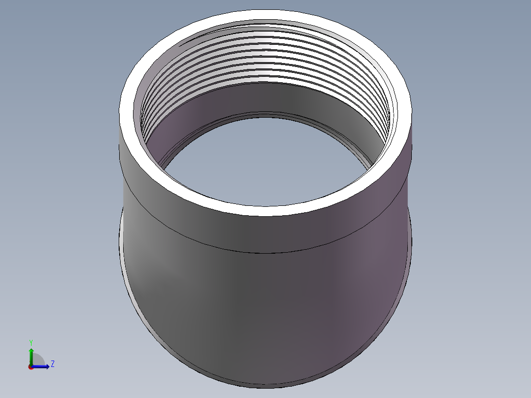弯头-45°等径 DN50左视图