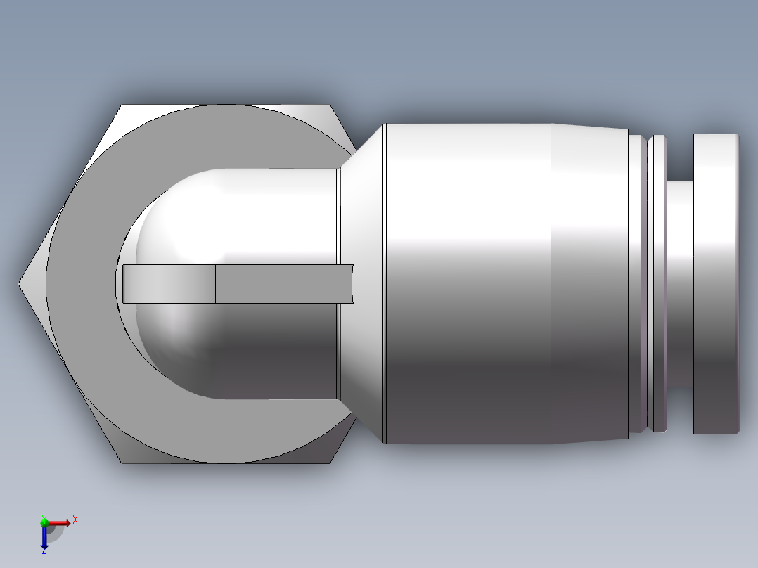 螺纹弯通APLF6-G01（1分6厘内螺纹）俯视图