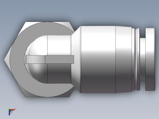 螺纹弯通APLF6-G01（1分6厘内螺纹）俯视缩略图