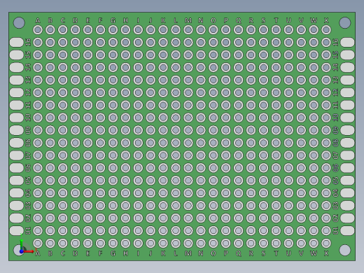 电容器 二极管 电阻器-50mm x 70mm Proto PCB前视缩略图