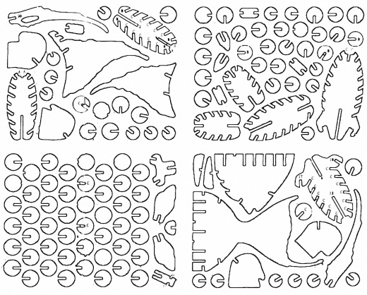 立体金鱼拼装模型图纸缩略图
