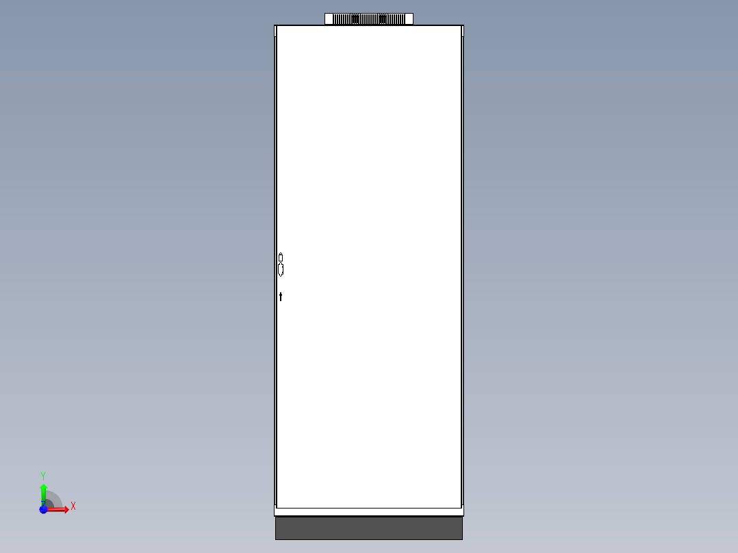 非九折型材 PLC控制柜前视图