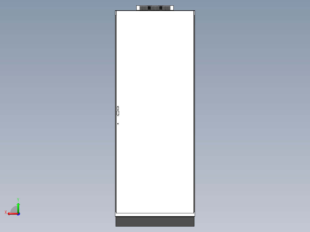 非九折型材 PLC控制柜后视图