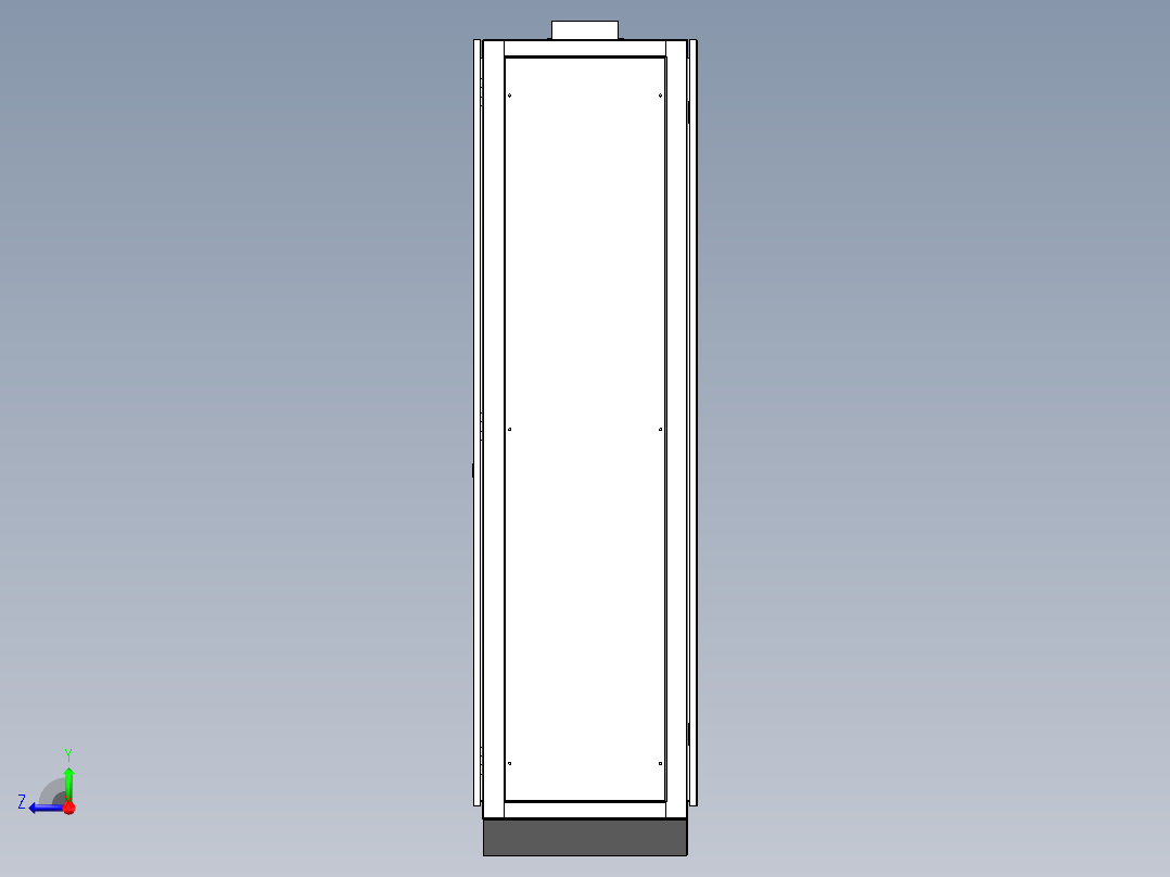 非九折型材 PLC控制柜右视图