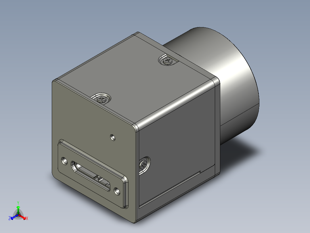 大恒相机镜头Daheng_MER2-U3-L_3D_Drawing多系列图纸