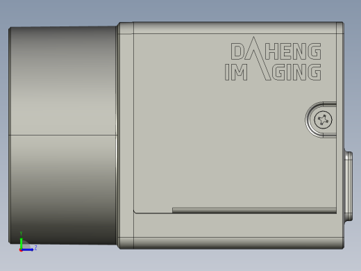 大恒相机镜头Daheng_MER2-U3-L_3D_Drawing多系列图纸左视缩略图