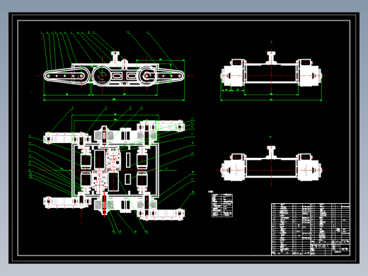 E1317-履带式机器人结构设计CAD+说明书