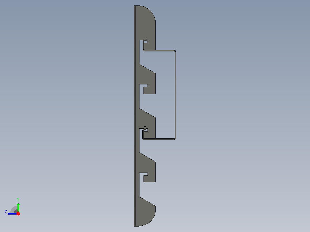 壁挂电视支架右视图