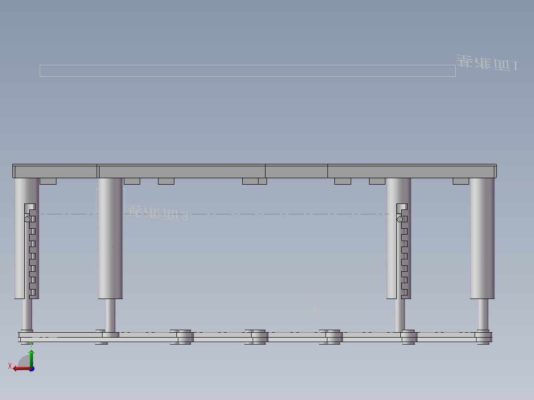 医用防雨床罩后视图