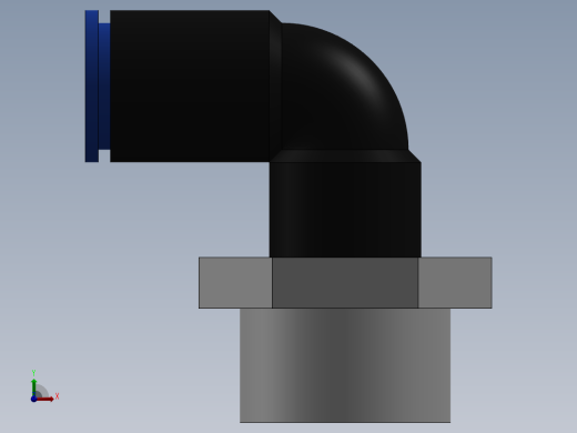 Ø6 x 3-8G COTOVELO 90° MACHO GIRAT. (C02470638)前视缩略图
