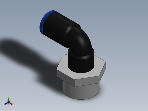 Ø6 x 3-8G COTOVELO 90° MACHO GIRAT. (C02470638)正等轴测缩略图