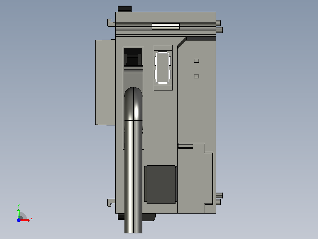 基恩士KV-ML16V_kc图纸模型前视图