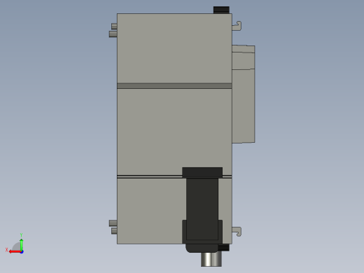 基恩士KV-ML16V_kc图纸模型后视缩略图