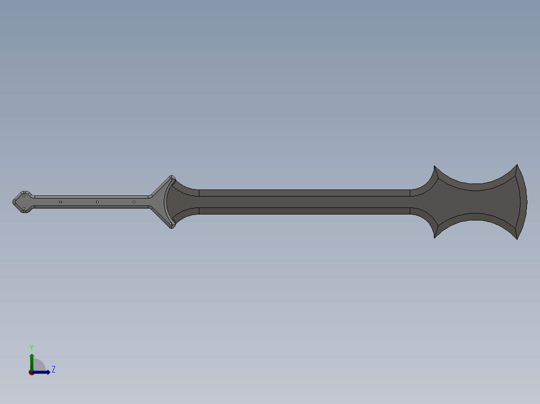 剑、宝剑(20)左视图