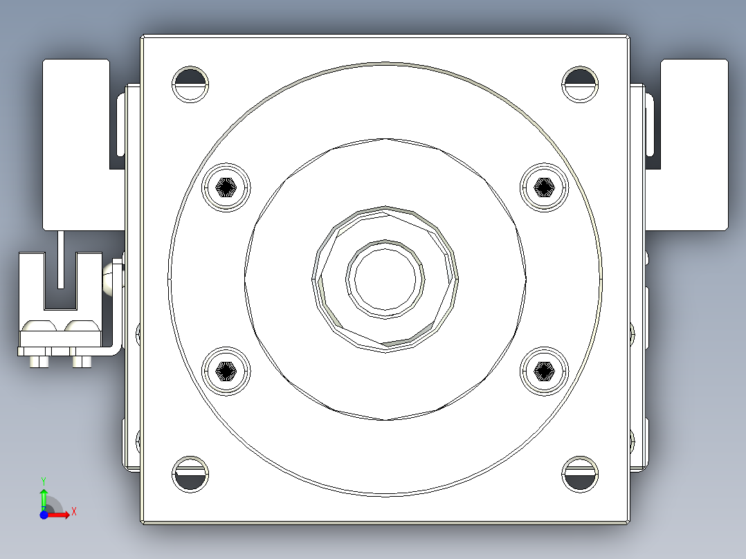 TPA-KNR-86E-1610C-L850A1-M-H75-N3线性模块铝制底座前视图