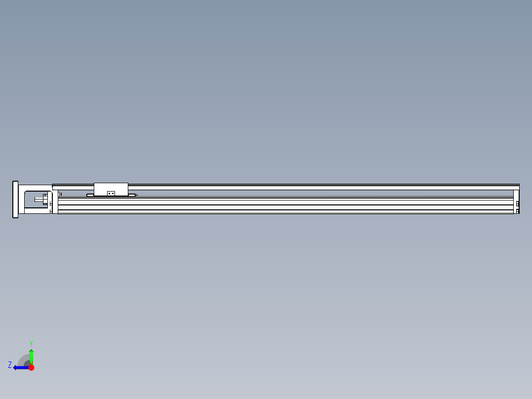 TPA-KNR-86E-1610C-L850A1-M-H75-N3线性模块铝制底座右视图