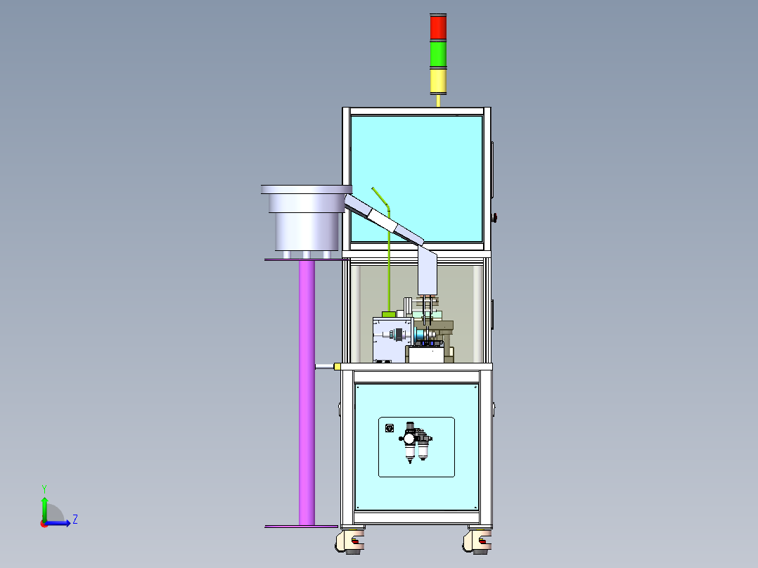 插件二极管引脚成型测试机sw20可编辑左视图