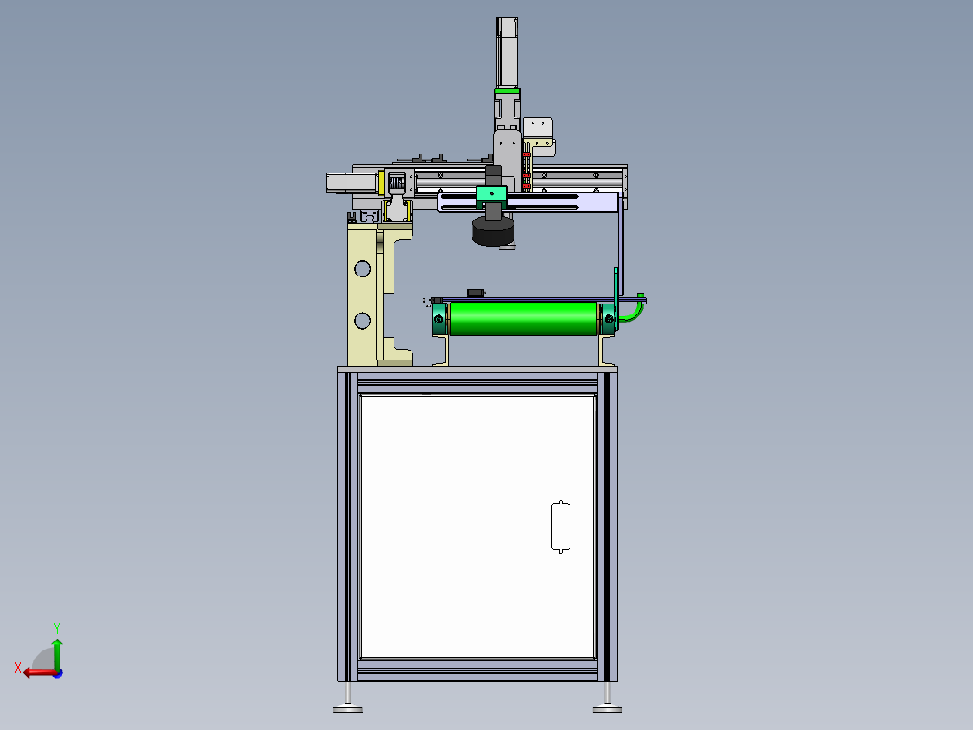 自动上料机抓取机sw23后视图