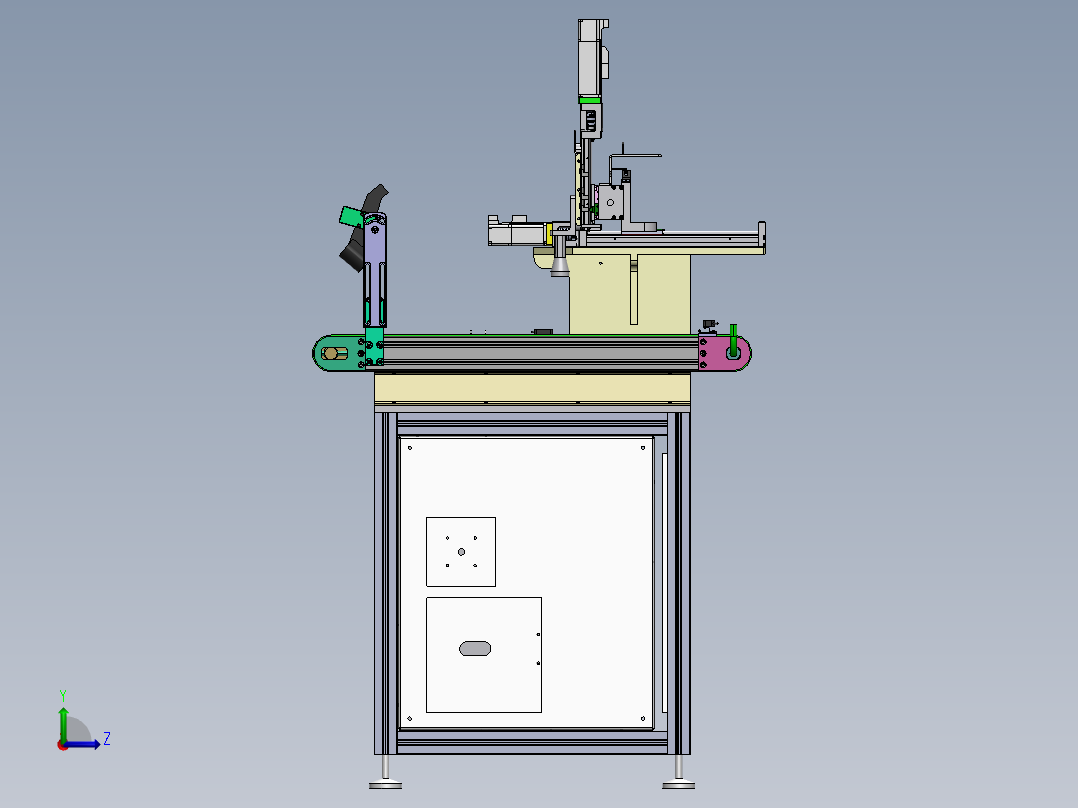 自动上料机抓取机sw23左视图