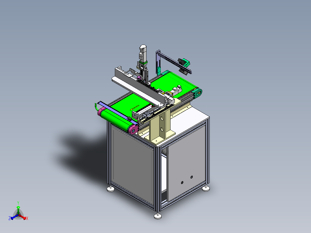 自动上料机抓取机sw23正等轴测图