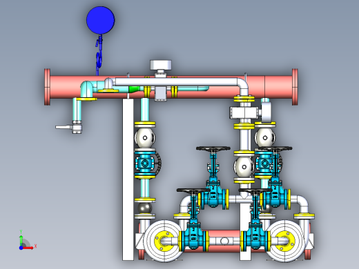 污水泵集管step前视缩略图