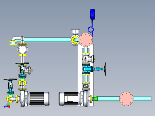 污水泵集管step右视缩略图