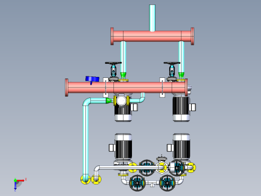 污水泵集管step俯视缩略图