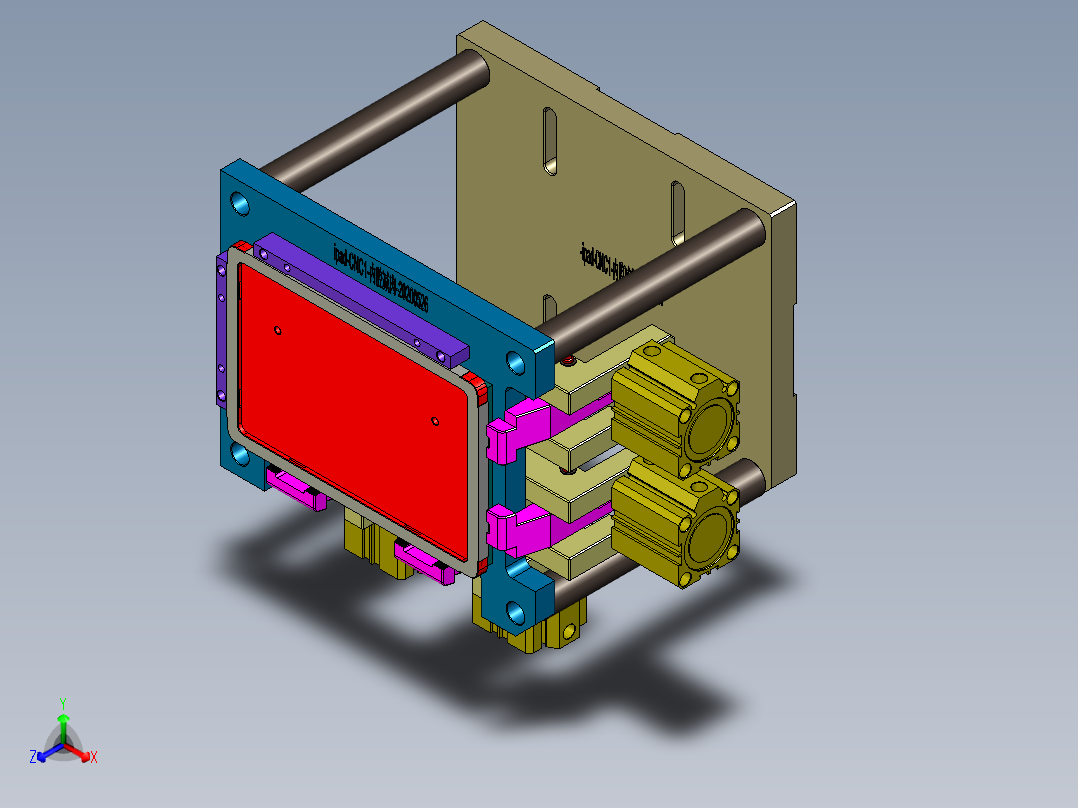 IPAD外壳内腔减肉治具模型