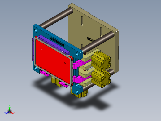 IPAD外壳内腔减肉治具模型正等轴测缩略图
