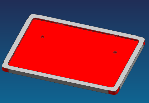 IPAD外壳内腔减肉治具模型