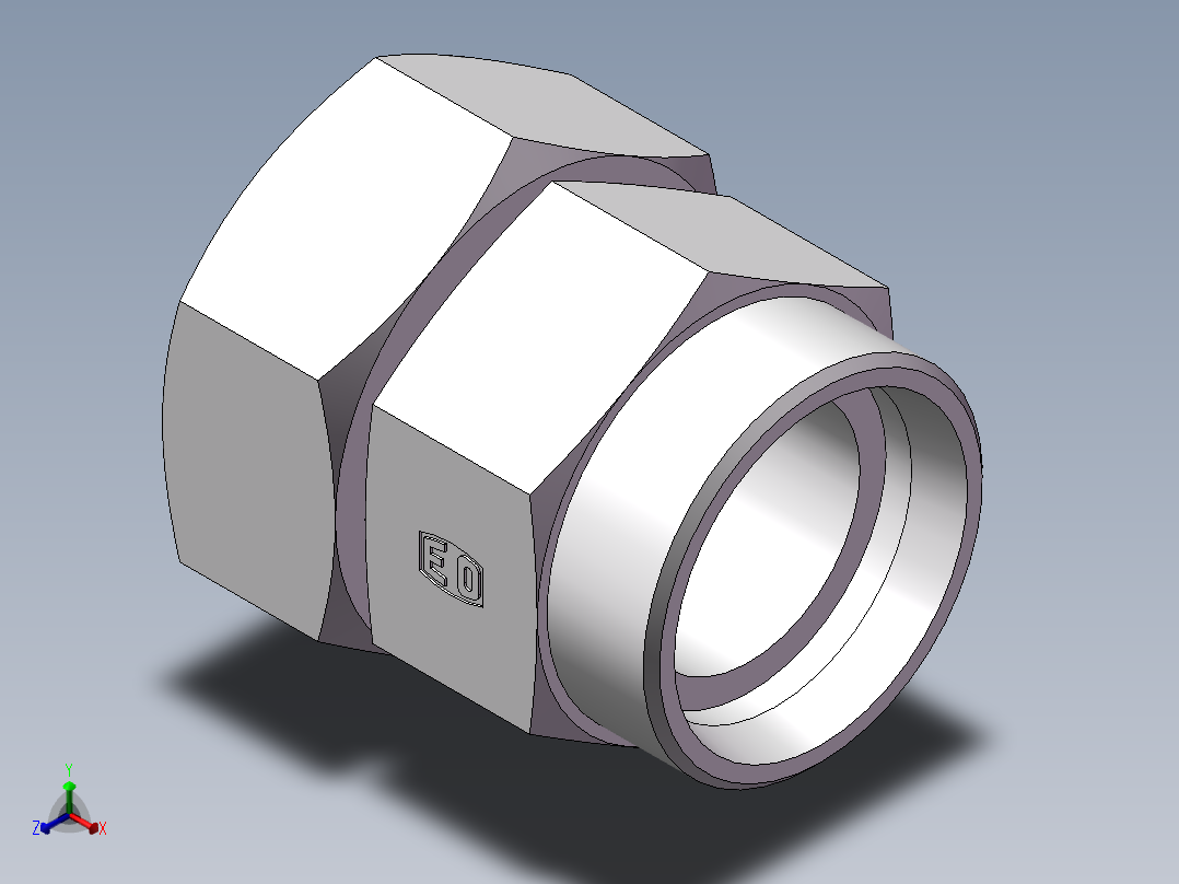 直通同径度接头、2C-52主视图