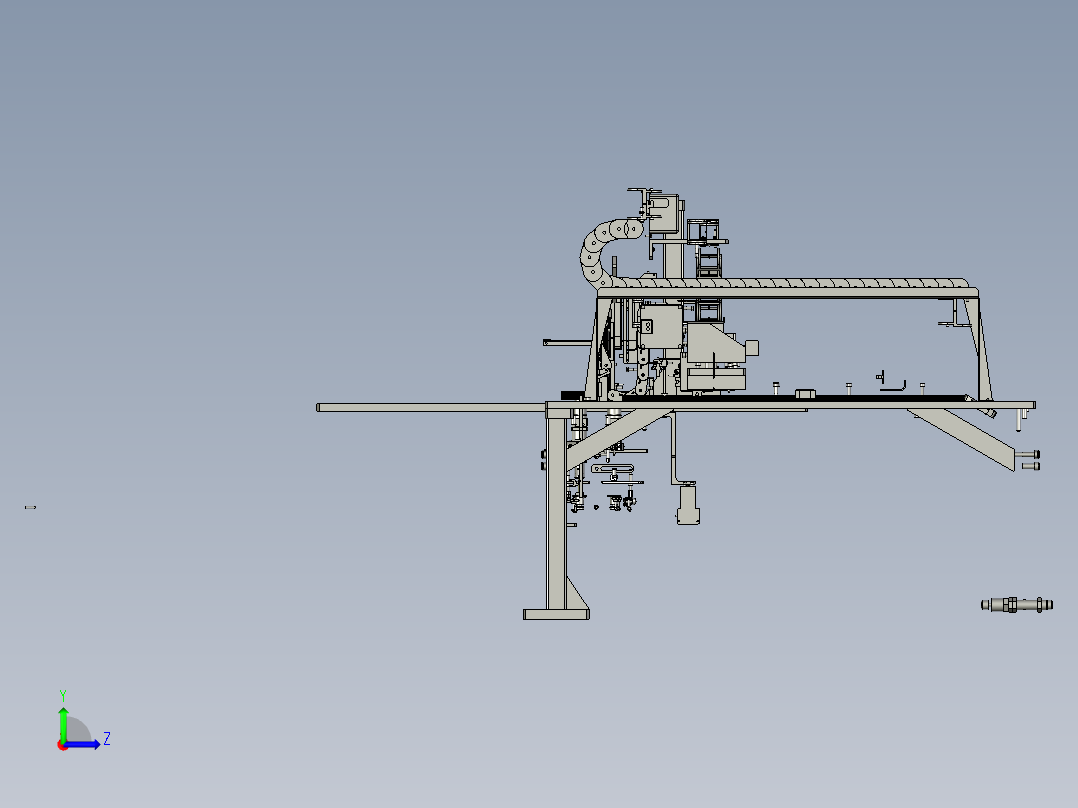 -0E-行架组件4左视图