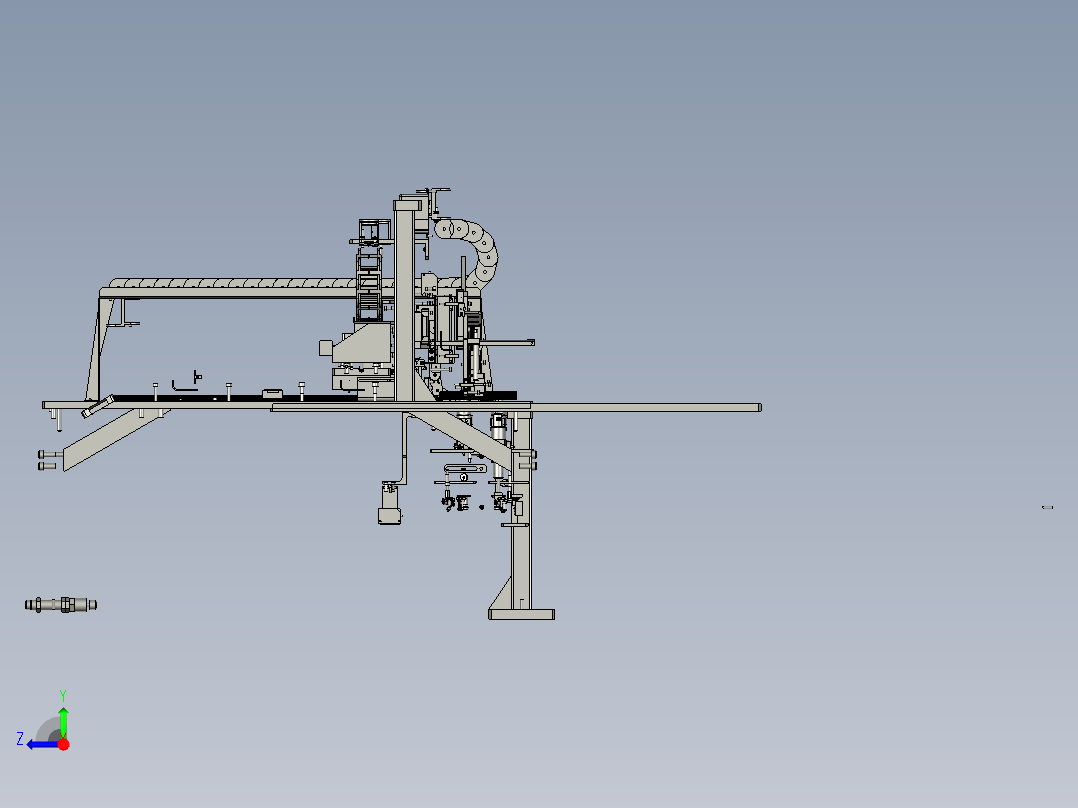 -0E-行架组件4右视图