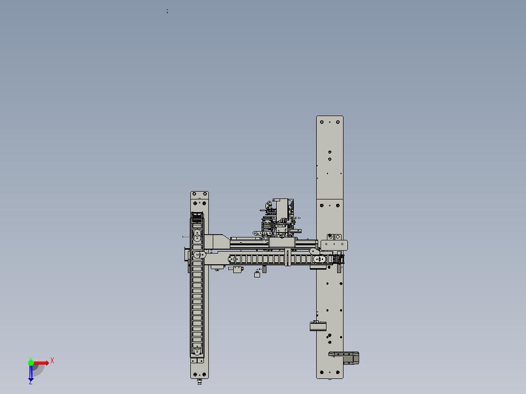 -0E-行架组件4俯视图
