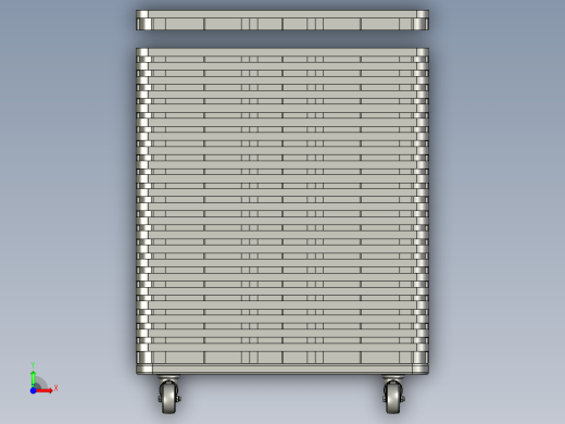 客户托盘+小车组合前视缩略图