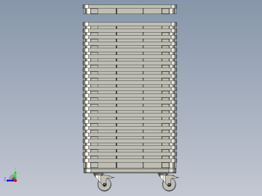 客户托盘+小车组合右视缩略图