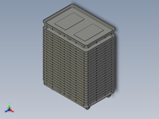 客户托盘+小车组合正等轴测缩略图