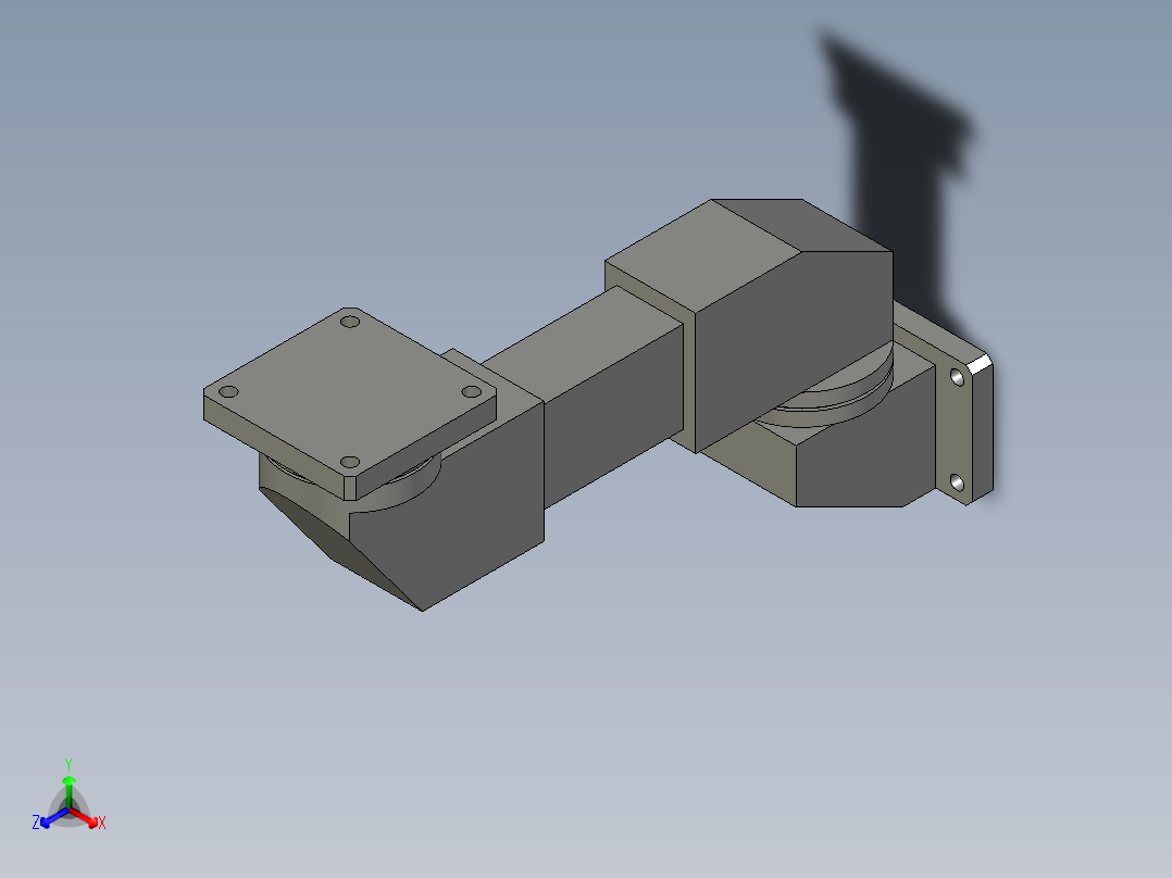 AAA211801触摸屏支架正等轴测图