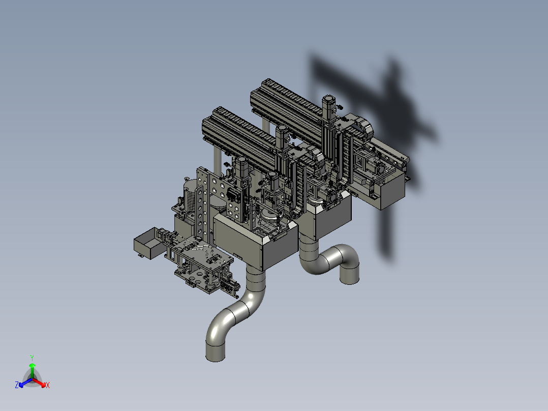 CYBM-07-A000A-打磨移载总图主视图