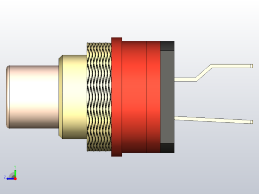 RCA WBT插座镀金-WBT -0210右视缩略图