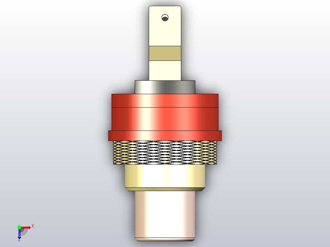 RCA WBT插座镀金-WBT -0210俯视图