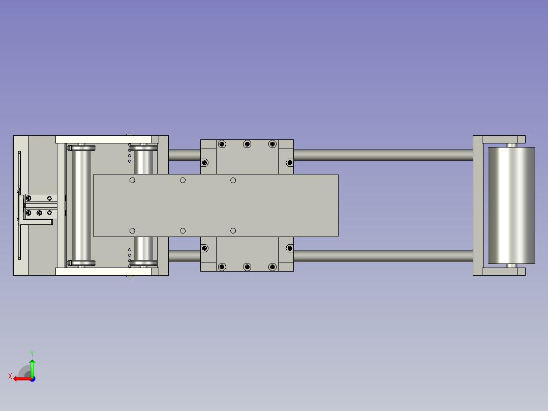 半自动标签贴标生产线设计-剥标组合-V1后视图