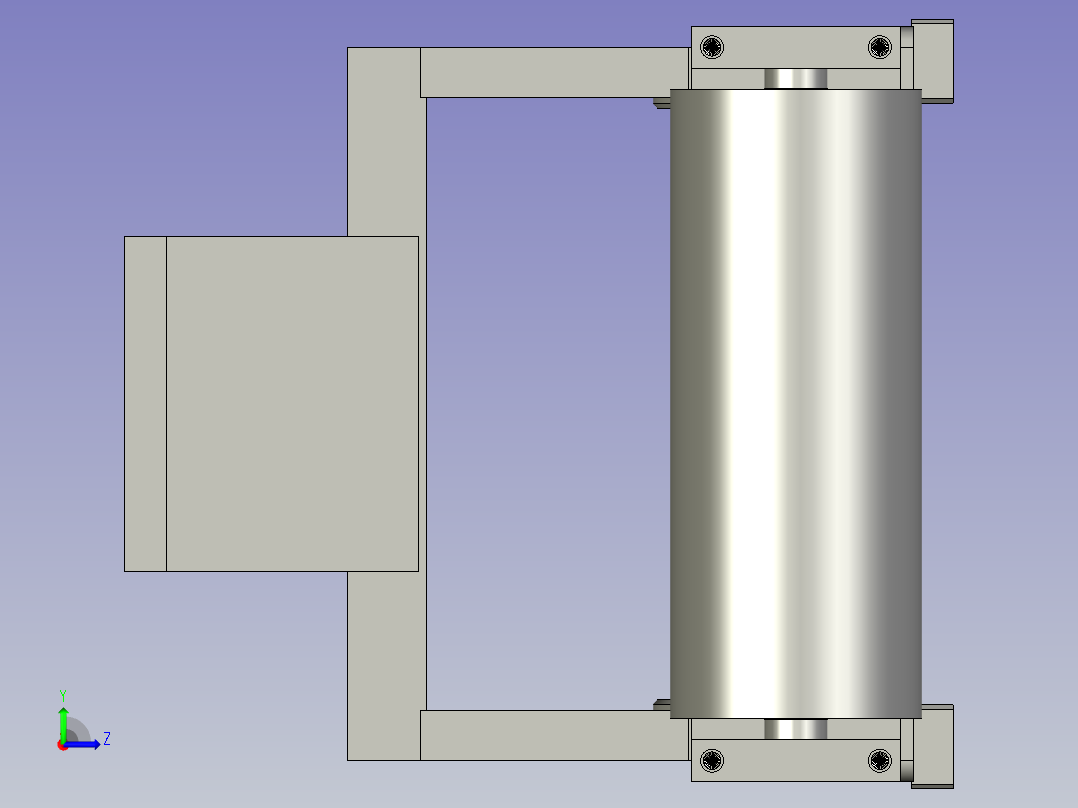 半自动标签贴标生产线设计-剥标组合-V1左视图