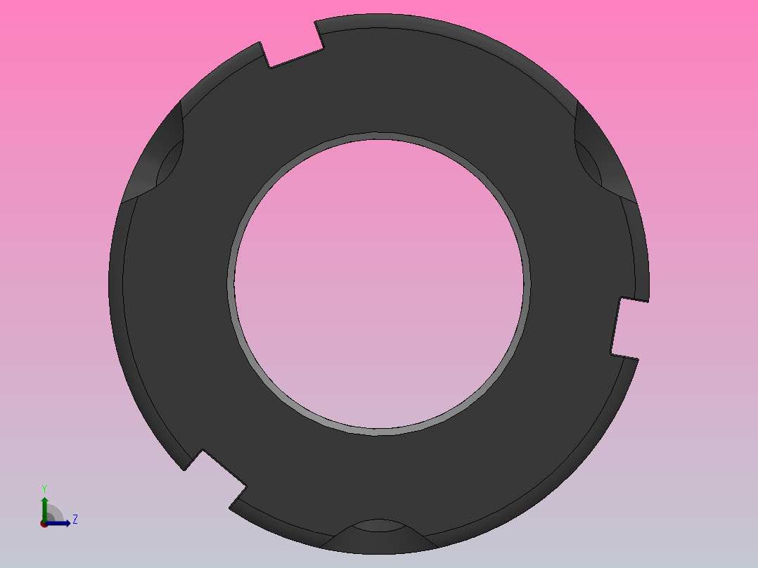 NF牙腹锁紧螺母[NF M22×1.5]左视图