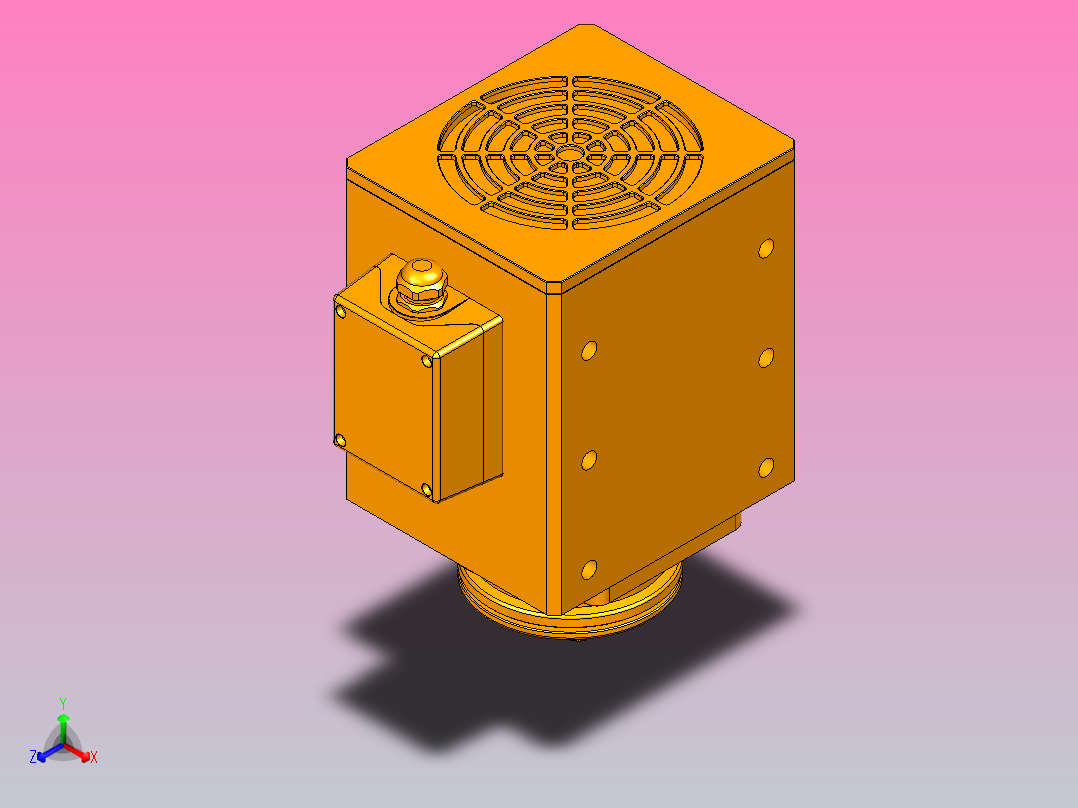 8598A-SCF30铝材精密锯切系列电主轴[SFM8598A-03-3.0KW-SCF30]主视图