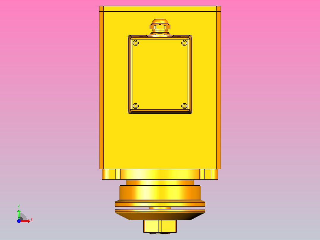 8598A-SCF30铝材精密锯切系列电主轴[SFM8598A-03-3.0KW-SCF30]前视图