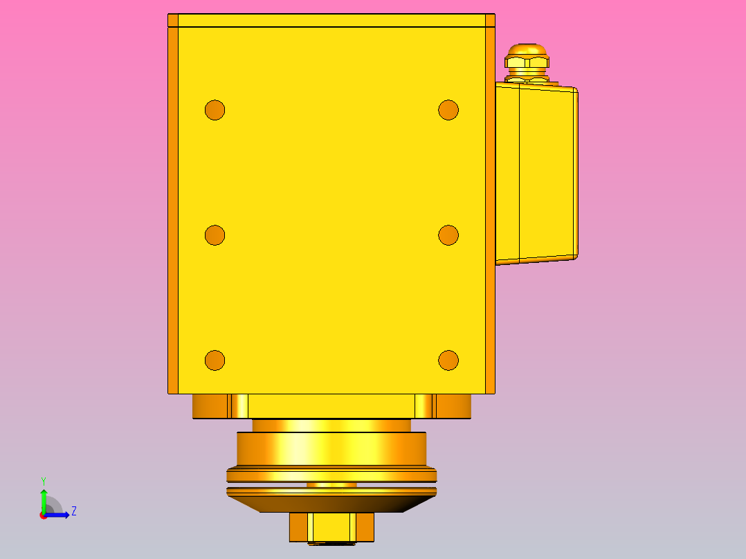 8598A-SCF30铝材精密锯切系列电主轴[SFM8598A-03-3.0KW-SCF30]左视图