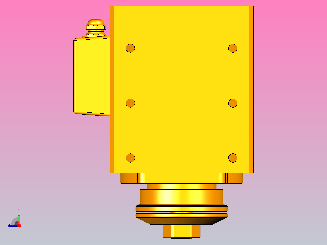 8598A-SCF30铝材精密锯切系列电主轴[SFM8598A-03-3.0KW-SCF30]右视图