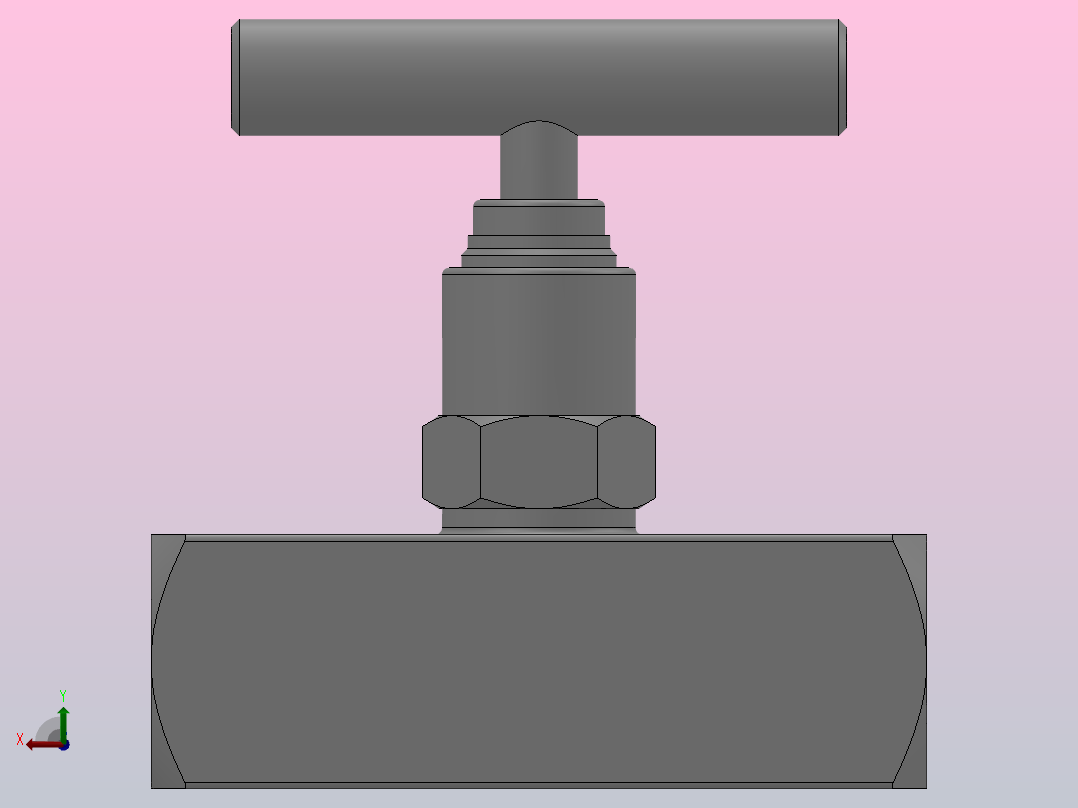 J13W-1系列针型阀、仪表阀[J13W-1-3系列针型阀、仪表阀]后视图
