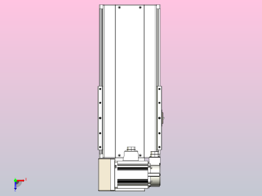 皮带直线轴半封闭可选导轨TPA-HNB-220D-176-L150-LU-Y-P1K-N3俯视缩略图